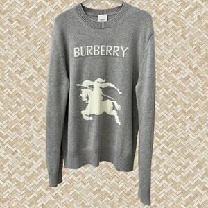 Burberry Men's Gray Long Sleeve Shirt